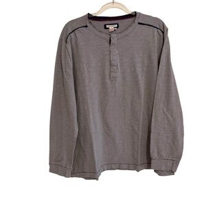 Carbon 2 Cobalt Kinetic Henley Cotton Shirt
Snap Long Sleeve Men's XL